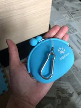 Perro de mascota caminando, bolsa de aperitivos de silicona para entrenamiento de perros, almacenamiento de alimentos, bolsillo, almacenamiento de cintura