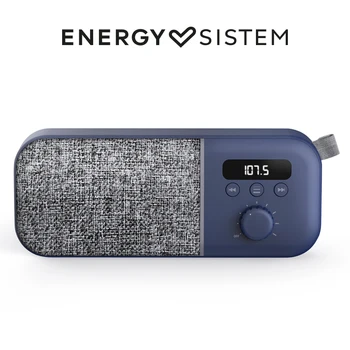 Energy Sistem Fabric Box Navy Radio (FM Radio Portable Design, 1200 mAh battery, 3 W, PLL Tuner, Audio-out, antenna int)-Blue
Energy Sistem Fabric Box Navy Radio (FM Radio Portable Design, 1200 mAh battery, 3 W, PLL Tuner, Audio-out, antenna int)-Blue