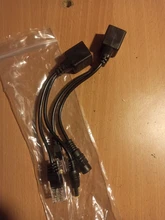 Cable adaptador POE RJ45 inyector divisor de red de potencia sobre Ethernet adaptador de PoE inyector conjunto divisor