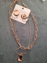 17KM-gargantilla Punk de cadena de oro grueso multicapa para mujer, collar con colgante redondo Irregular a la moda, joyería de tendencia 2021