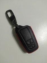 Funda de cuero con mando a distancia para coche Toyota CHR, funda de cobertura de mando a distancia, protector de piel para coche Toyota CHR C-HR 2017 2018 Prius, 2 botones