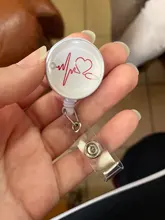 Estetoscopio retráctil para enfermera, funda para tarjeta de identificación, 1 Uds.