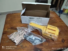 Plantilla de plástico ABS para perforación de madera con 3 orificios, plantilla de pasador rápido para taladrar madera, con orificios de 3 medidas, 6, 8 y 10mm, perforadora de bolsillo, para carpintería