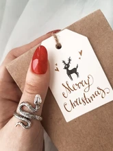 Nuevo superventas serpiente anillo de apertura de aleación de Zinc negro Animal de moda de anillo de los hombres y las mujeres las manos decoradas joyería regalos