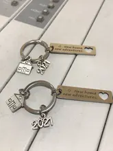 LLavero de felicitación para el hogar, novedad de 2021, regalo de bienvenida para el hogar