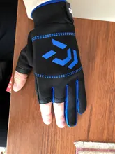 Guantes de pesca antideslizantes para hombre y mujer, protección Universal para pesca, 3 dedos, para exterior, medio dedo, 1 par