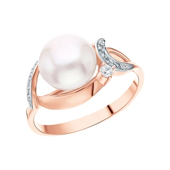 Silver ring with cubic zirconia and pearls cultured sunlight sample 925
Silver ring with cubic zirconia and pearls cultured sunlight sample 925