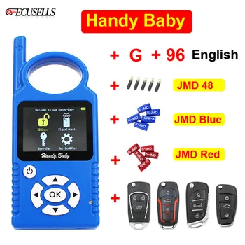 JMD Handy Baby Hand-held Auto Key Programmer V9.0.5 for 4D/46/48/G/King/Red Chip with G 96 bit 48 Function + JMD Remote / Chips
JMD Handy Baby Hand-held Auto Key Programmer V9.0.5 for 4D/46/48/G/King/Red Chip with G 96 bit 48 Function + JMD Remote / Chips