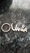 De escultura llaveros con nombre personalizado inicial clave cadena con nombre grabado Carta para las mujeres de la joyería de los hombres regalos