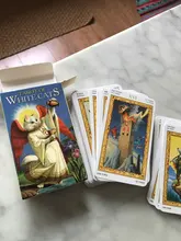 Cartas para juegos de mesa de Tarot de gatos blancos, guía en PDF, cubierta de Tarot inglés, juego de cartas de fiesta para niñas y mujeres