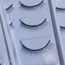 Pestañas postizas de entrenamiento Natural para principiantes, 10/20 Uds./juego, extensión práctica de maquillaje