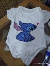 Peleles de verano para bebé recién nacido, monos con manga corta, Mono de Lilo & Stitch de dibujos animados, ropa para bebé (niño o niña)