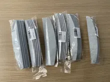 Lima de uñas profesional, lija de media luna, pulido de uñas, herramientas de cuidado de manicura, 100/180