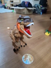 Juguete eléctrico de dinosaurios para caminar, para poner huevos juguete mecánico de gran tamaño, Robot con sonido ligero