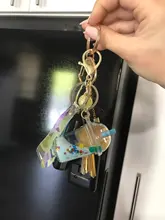 Llavero con forma de taza para niña, colgante de llavero para todo tipo de frutas, jugos, bebidas, Coche