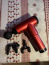 Pistola de masaje para terapia muscular, masajeador deportivo para el dolor, relajación corporal, adelgazamiento, alivio con 4 cabezales, 32 velocidades, 8000r/min