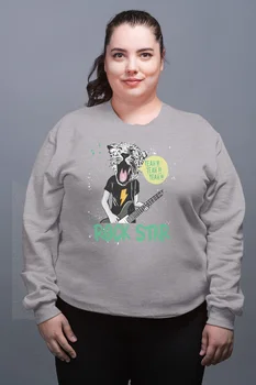 Angemiel Wear Rockstar Tiger Gray Women Sweatshirts
Angemiel Wear Rockstar Tiger Gray Women Sweatshirts