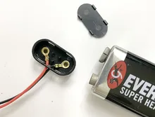 10 Uds 9V batería Snap clip conector cables titular