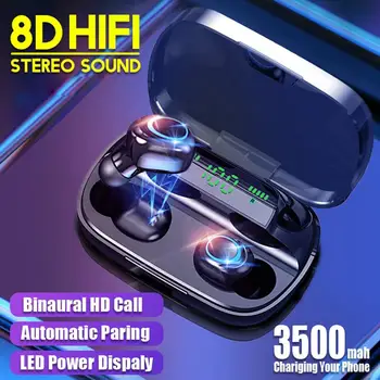 3500mAh LED Wireless earphone bluetooth earbuds fone de ouvido sem fio audifonos kulaklık TWS Touch Control Sport Gamer Headset
3500mAh LED Wireless earphone bluetooth earbuds fone de ouvido sem fio audifonos kulaklık TWS Touch Control Sport Gamer Headset
