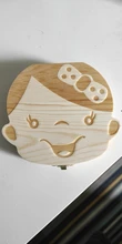 Caja de almacenamiento de dientes de madera de bebé, caja de colección de cordón Umbilical, caja creativa de madera para regalo de madera, caja de almacenamiento de madera maciza