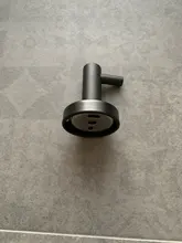 Bathroom-Hardware Clothes-Hook Single-Robe-Hook Wall-Mounted Stainless-Steel Black