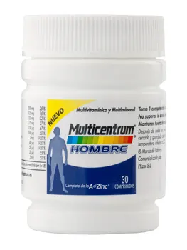 Multicentrum hombre 30 multivitamin and multimineral complex tablets formulated for men up to 50 years
Multicentrum hombre 30 multivitamin and multimineral complex tablets formulated for men up to 50 years