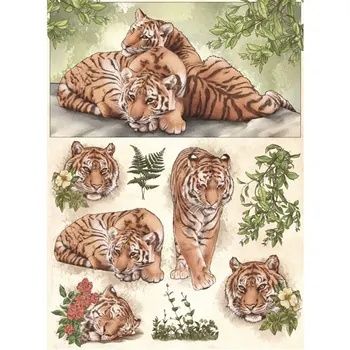 Rice paper for Decoupage "" craft Premier "", A3, 25 g/m, "Tigers" "cp00726
Rice paper for Decoupage "" craft Premier "", A3, 25 g/m, "Tigers" "cp00726