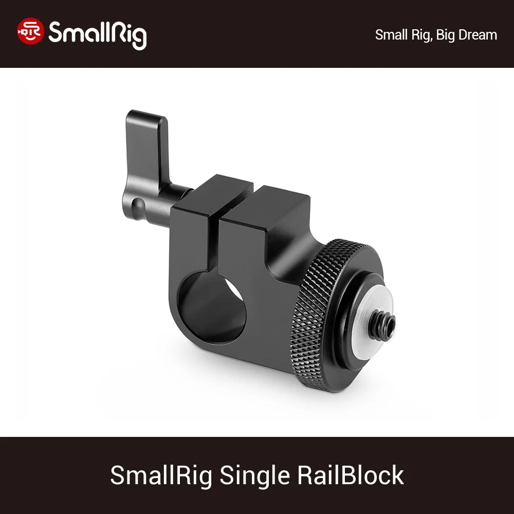SmallRig 15mm Railblock Rod Clamp For Universal Camera 15mm Rail Support System/Extension Arm/EVF Support-860
SmallRig 15mm Railblock Rod Clamp For Universal Camera 15mm Rail Support System/Extension Arm/EVF Support-860