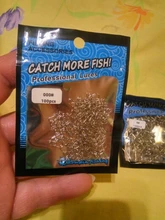 Rompin 100 Uds 000-5 # Pesca bien enganchado broche de presión de acero inoxidable 304 de Pesca barril giratoria atraer conector accesorios de Pesca