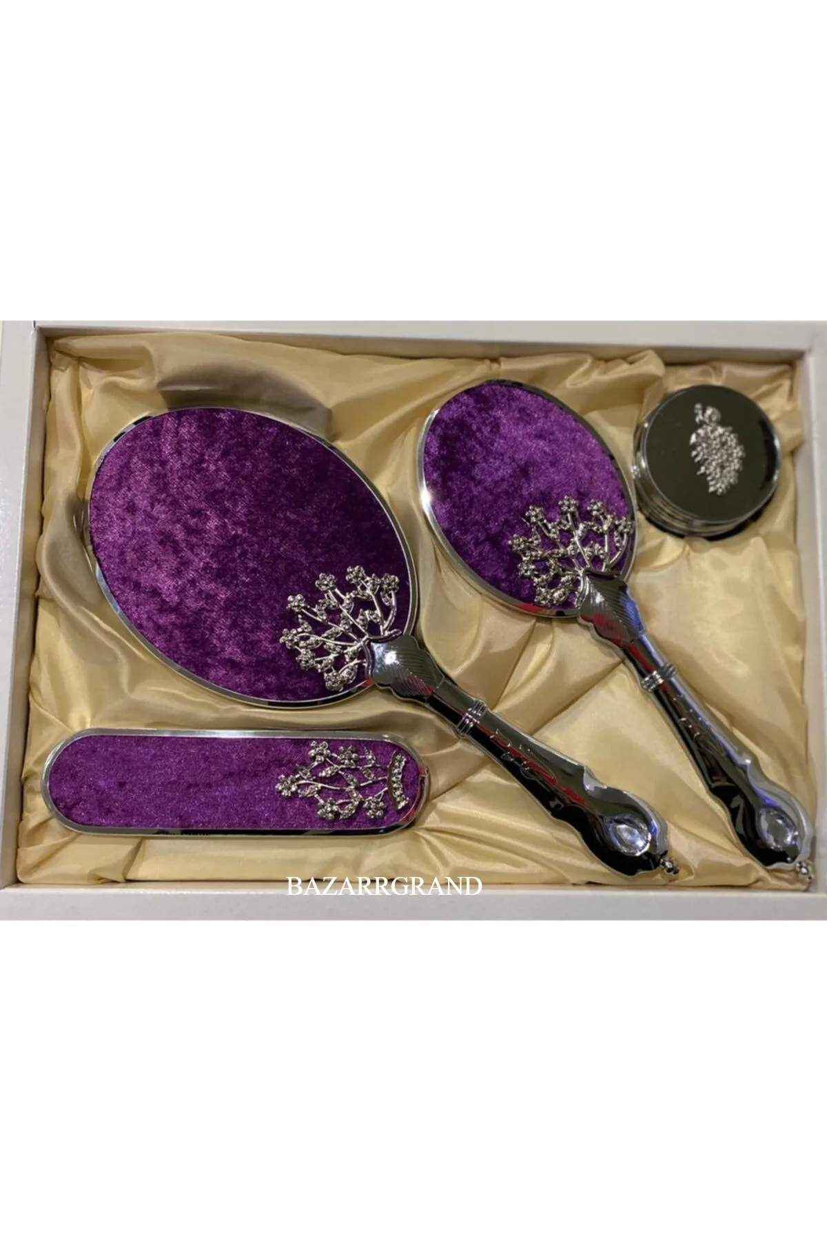AWESOME GIFT IN GREAT COLOR Your comb set Purple Velvet Bridal Mirror-Comb Dowry Set FREE SHIPPING
AWESOME GIFT IN GREAT COLOR Your comb set Purple Velvet Bridal Mirror-Comb Dowry Set FREE SHIPPING