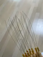 6 uds bucle de Micro anillos enhebrador tirando aguja utilizada con pelo alicates cuentas