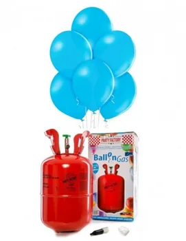 Helium cylinder Disposable 0.25m3 with 30 Blue Balloons Turquoise
Helium cylinder Disposable 0.25m3 with 30 Blue Balloons Turquoise