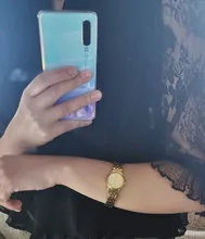 Oro par reloj mujer relojes de cuarzo moda impermeable completa de acero inoxidable relojes de pulsera Parejas Regalos L1014 de los hombres