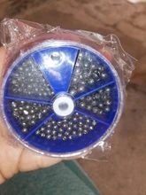 Juego de plomo de mordedura abierta, plomo de hundimiento, plomos de pesca de caída, redondos, plomada, aparejos de pesca auxiliares, 205 Uds./106 Uds.