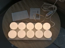 Maquillaje LED espejo bombillas de luz de vanidad de luces para espejo USB 12V Hollywood baño tocador de iluminación regulable LED lámpara de pared