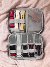 Bolsa de viaje multifunción para apple Watch, organizador de correa de reloj portátil, bolsa de almacenamiento