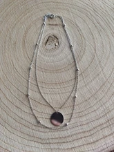 Collares de cuentas anenjary simples de Plata de Ley 925 con suerte para mujer, gargantilla de cadena corta, collares S-N554