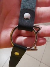 Gargantilla de cuero sintético con tachuelas para mujer, Collar de cuero sintético con cierre de llave, corazón redondo, remache de punta, fiesta de cumpleaños regalo para, 2020