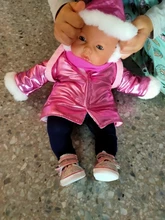 Chaqueta de invierno de 17 pulgadas para bebé, ropa de muñeca de 43cm, traje de bebé para bebé, Festival de regalo de cumpleaños