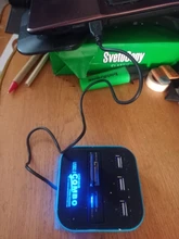 Minilector Combo de tarjetas USB 2,0, concentrador multiusb 2,0 de alta velocidad, divisor USB todo en uno para SD/TF/M2/MS para ordenador PC