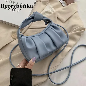 Berrybenka Folds Designer MiniPU Leather Crossbody Bags For Women 2020 Trend Shoulder Handbags Branded Women's Hand Bag 
Berrybenka Folds Designer MiniPU Leather Crossbody Bags For Women 2020 Trend Shoulder Handbags Branded Women's Hand Bag