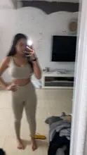 Leggings sin costuras para mujer, ropa de gimnasia para mujer, pantalones de Yoga de cintura alta, chándal para mujer, conjunto de 2 piezas, Top de manga larga