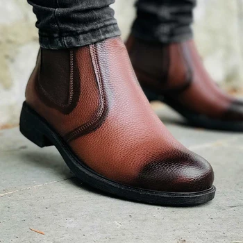 Bonjey Tan Leather Shaded Skidproof Brown Pass Men Boots 2021 Fashion Comfortable Casual High Heel Postal Autumn Winter Spring High Quality Stylish Motorcycle
Bonjey Tan Leather Shaded Skidproof Brown Pass Men Boots 2021 Fashion Comfortable Casual High Heel Postal Autumn Winter Spring High Quality Stylish Motorcycle