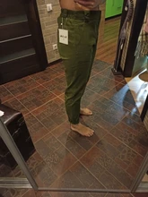 Cargo-Pants Pantalon Joggers Ladies Trousers Khaki High-Waist Cotton Womens Woman Black