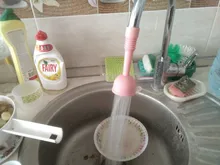 Grifo de cocina de silicona con ahorro de agua, grifo de ducha de filtro giratorio de agua, válvula de filtro de agua para cocina y baño