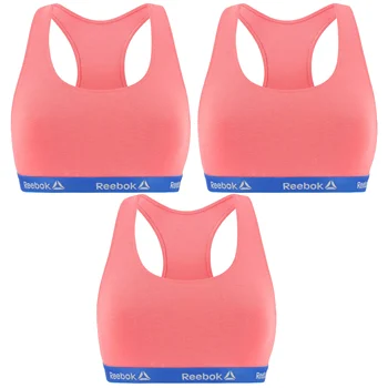 REEBOK Women's pink and blue sports bra pack 3 or individual
REEBOK Women's pink and blue sports bra pack 3 or individual