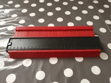 Calibrador de contornos irregulares de azulejos, regla de arco de plástico para medición de curvaturas y laminado de azulejos, plantilla manual de perfil de contorno de 12/14/25cm