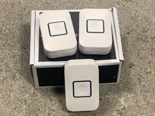 Timbre inalámbrico inteligente para puerta, 1, 2 botones, 1, 2 y 3 receptores, luz LED remota de 300M, blanco