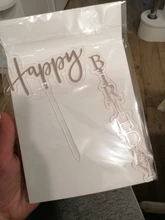 Pastel de acrilico feliz cumpleaños, decoración de pastel de cumpleaños, banderas para niños, adornos de pastel de fiesta, Baby Shower