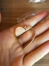 Accesorios de joyería de aleación de tres colores, colgante de corazón, pegamento hueco, bandeja colgante en blanco, bisel 12D51, 20x34mm, 10 Uds.